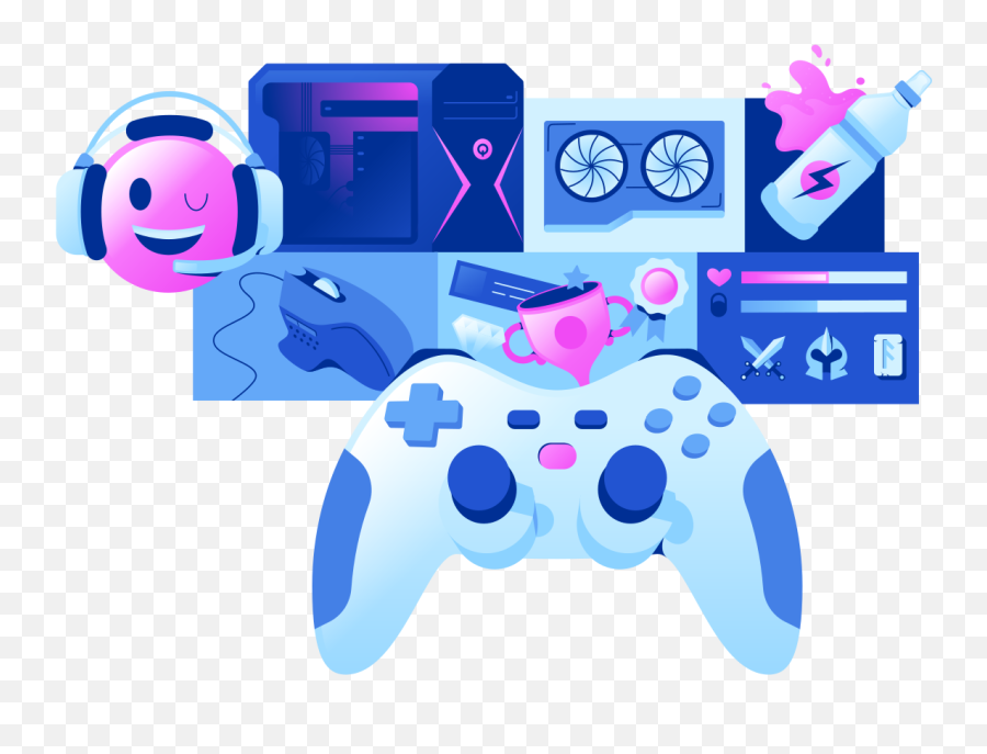 Gaming Illustration In Png Svg Emoji,Esports Emoji