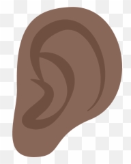 Ear Emoji Clipart - Paul,Rainbow Emoji Dress