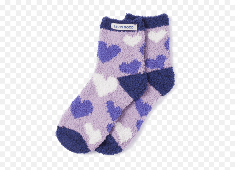 Accessories Heart Toss Snuggle Socks Life Is Good - Unisex Emoji,Custom Emoji Socks
