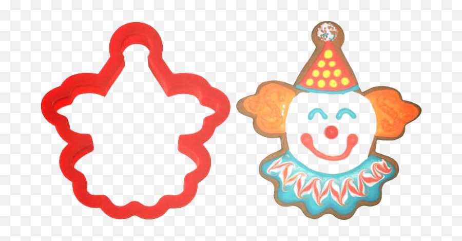 Clown Face Cookie Cutter - Happy Emoji,Emoji Cookie Cutter