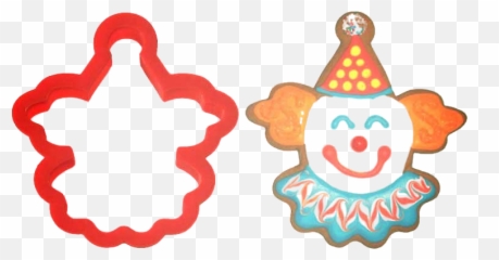 Clown Face Cookie Cutter - Happy Emoji,Emoji Cookie Cutter