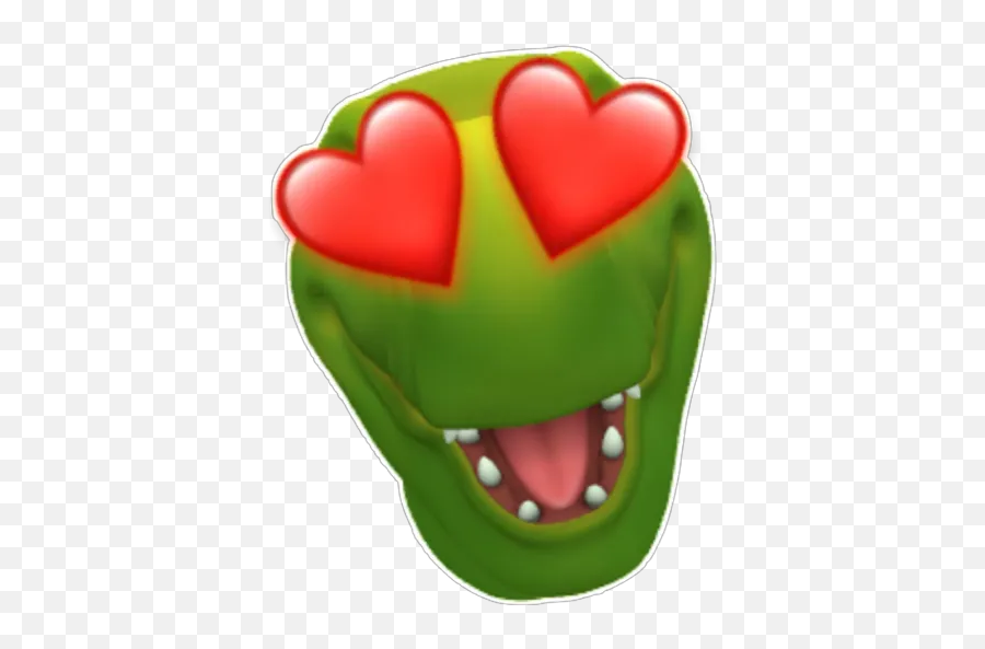 Dino Emoji By Estrella Aa Sticker Fan - Happy,Green Tongue Emoji
