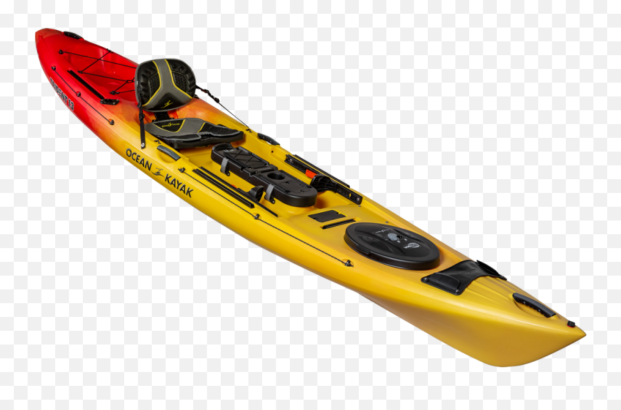 Ocean Kayak Trident 13 Angler - Ocean Kayak Trident 13 Angler Kayak Sunrise Emoji,Red Emotion Kayak