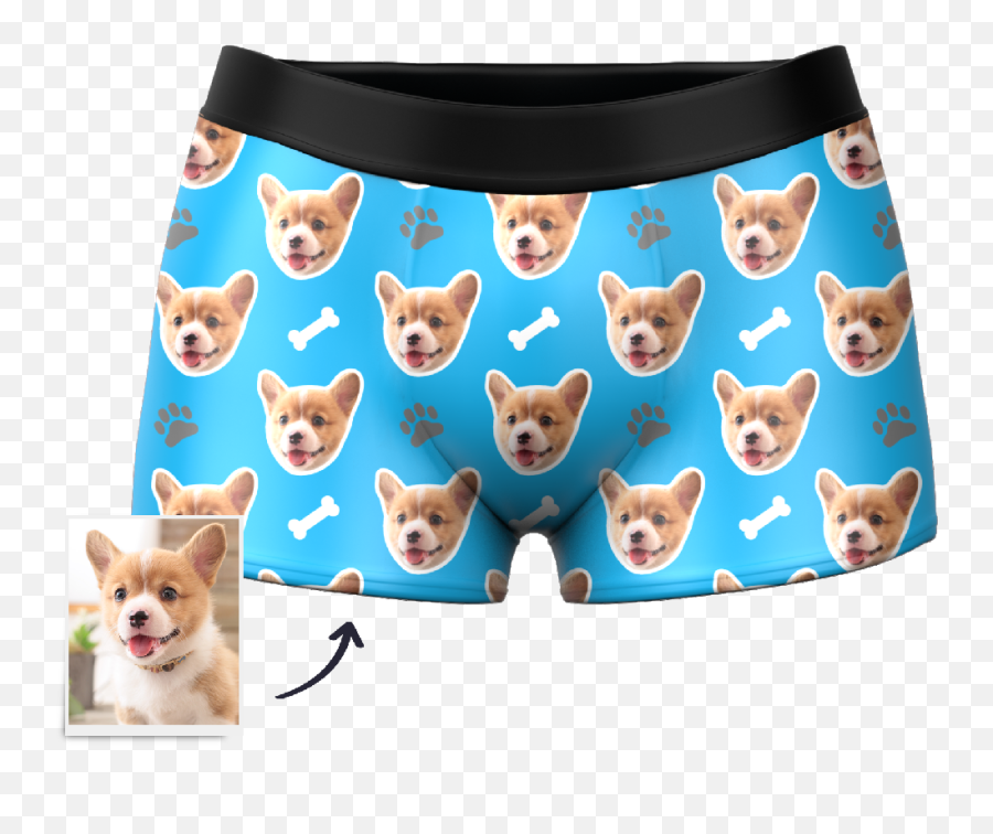 Custom Personalized Photo Emoticons - Dog Boxers Underwear Emoji,Chihuahua Emoticons