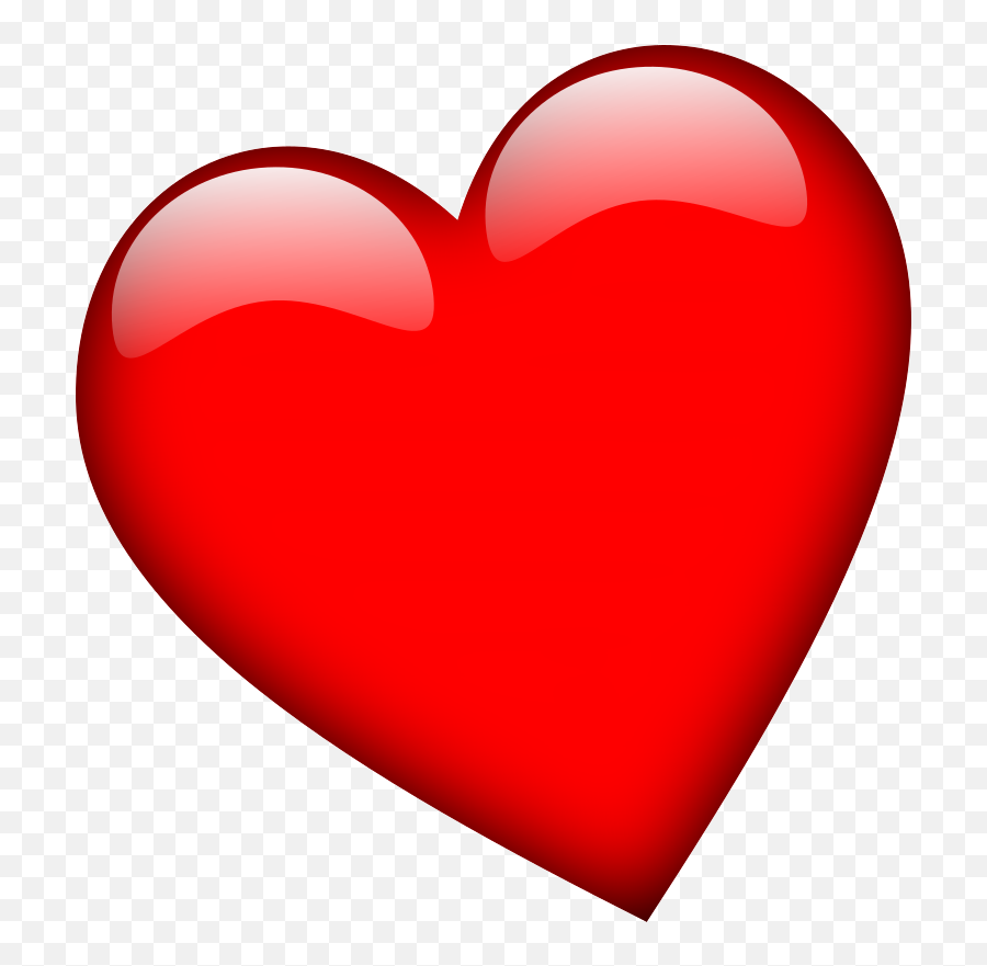 Big Red Heart - Transparent Background Red Heart Clipart Emoji,Giant Heart Emoji