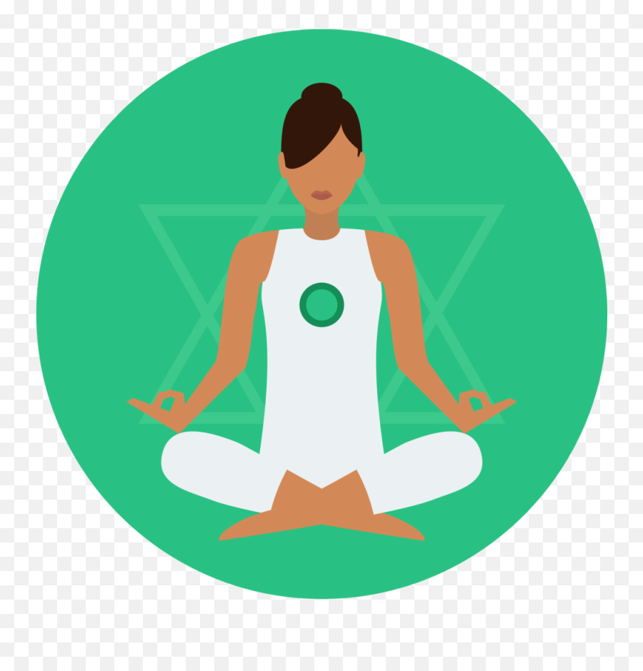What Is Heart Chakra - Yoga Flat Icon Png Emoji,Emotions Of The 7 Chakras