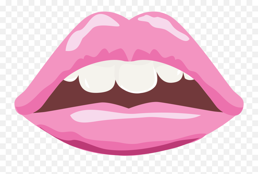 Mouth Clipart Silent Mouth Silent - Pink Lips Png Emoji,Pink Open Lips Emoji