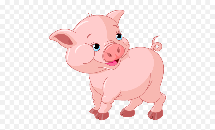 Fat Clipart Pig Fat Pig Transparent - Pig Clipart Transparent Png Emoji,Girl Pig Emoji