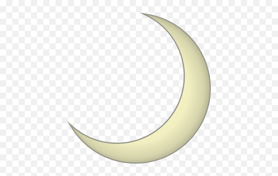 Crescent Moon - Emoji Transparent Crescent Moon,Moon Emoji