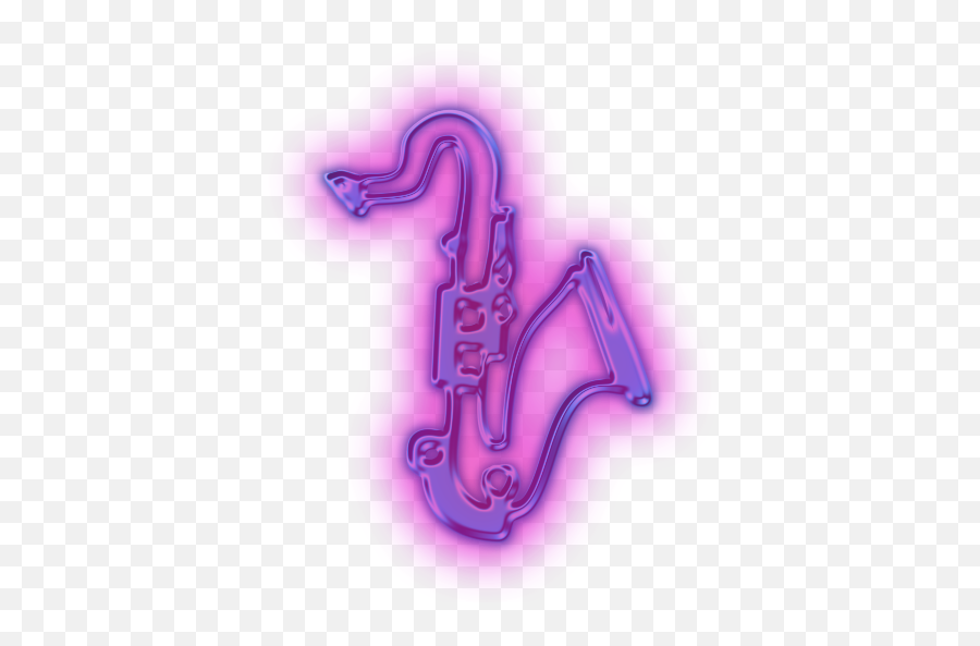 80s Saxophone Solos - 80s Neon Icon Png Emoji,Swaying Emotions Saxophone
