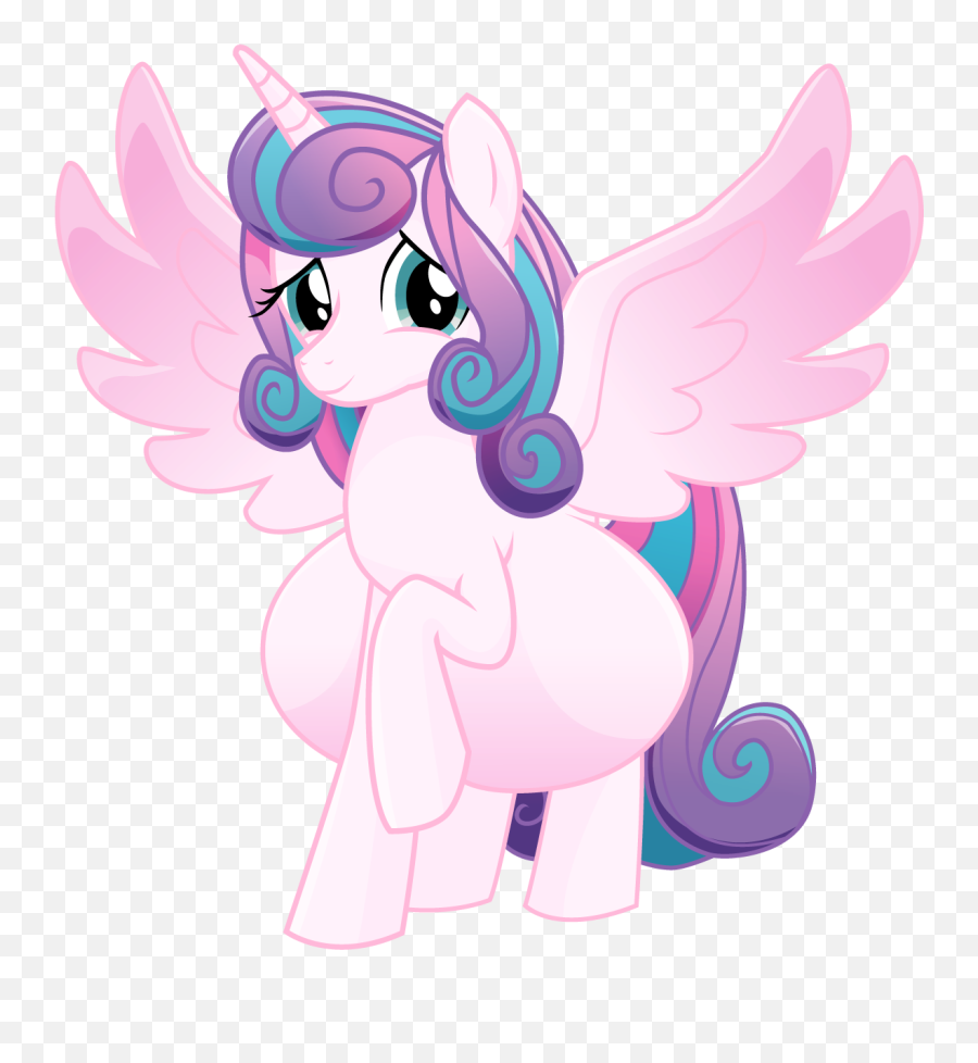 Spread Wings Transparent Background - Pregnant Princess Flurry Heart Emoji,Flurry Of Emotions