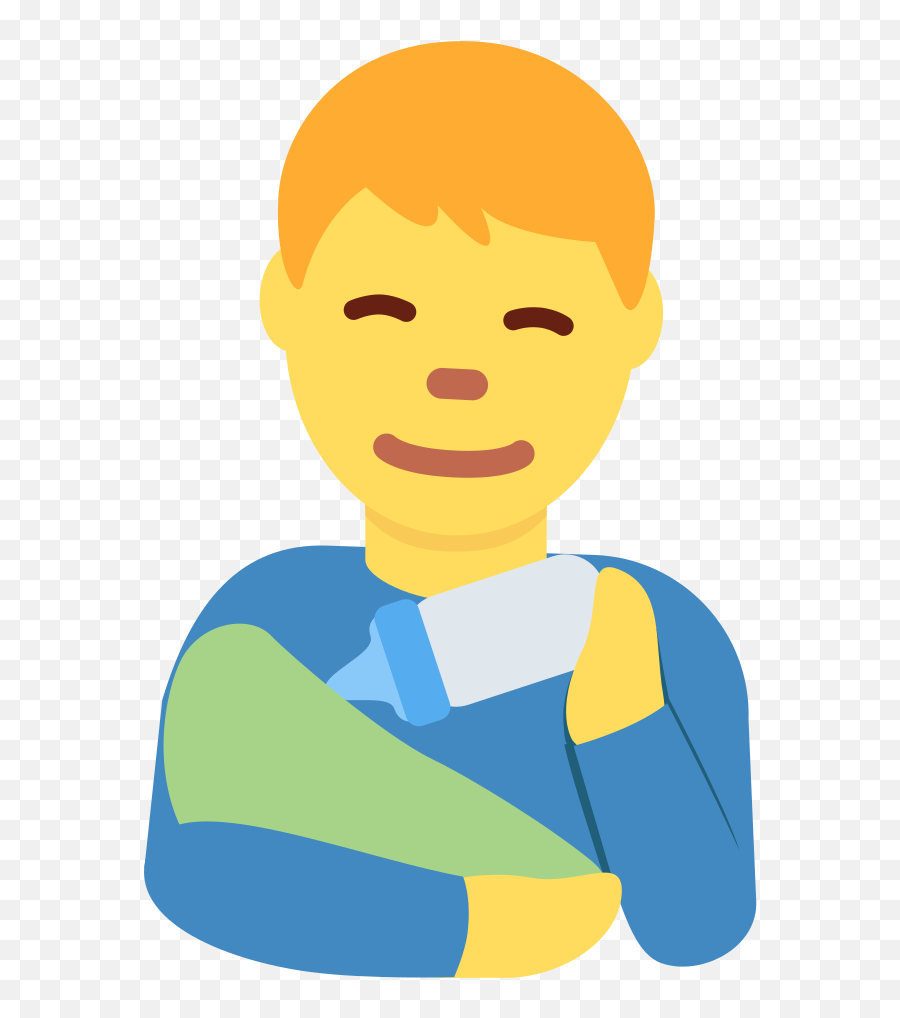 Man Feeding Baby Emoji - Happy,Code Emoji For Men
