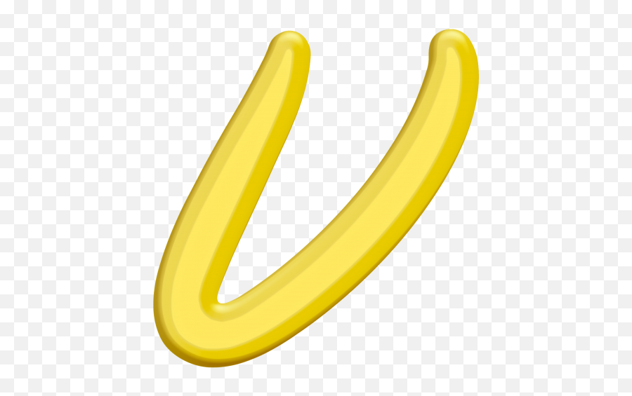 Banana Emoji - Banana Style Letter V Hd Png Download Ripe Banana,Letter Emoji