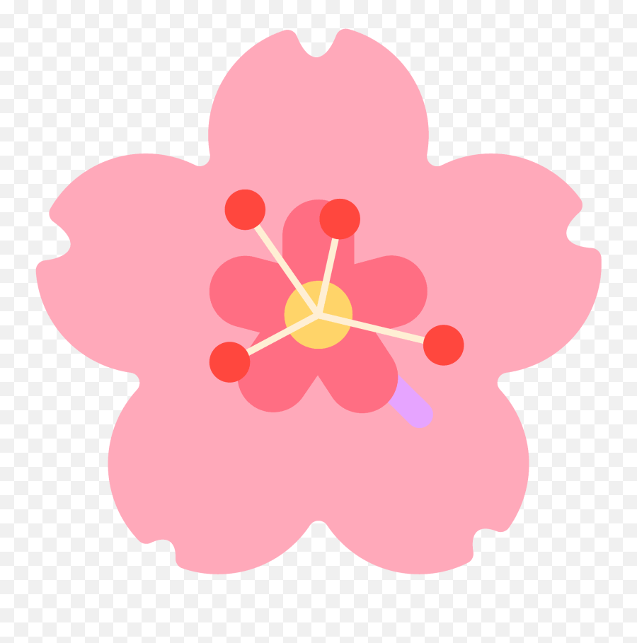 Cherry Blossom Emoji Clipart Free Download Transparent Png - Sakura Emoji Png,Sunflower Emoji