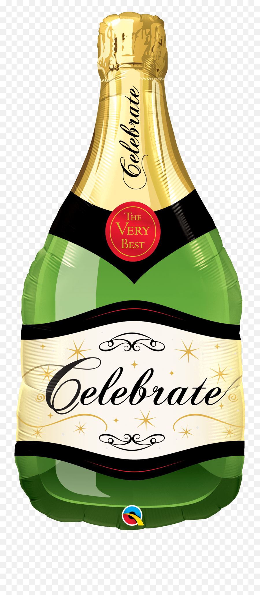 Printed Foil Balloons U2013 All American Balloons - Champagne Bottle Balloon Png Emoji,Two Champagne Bottels Emoji