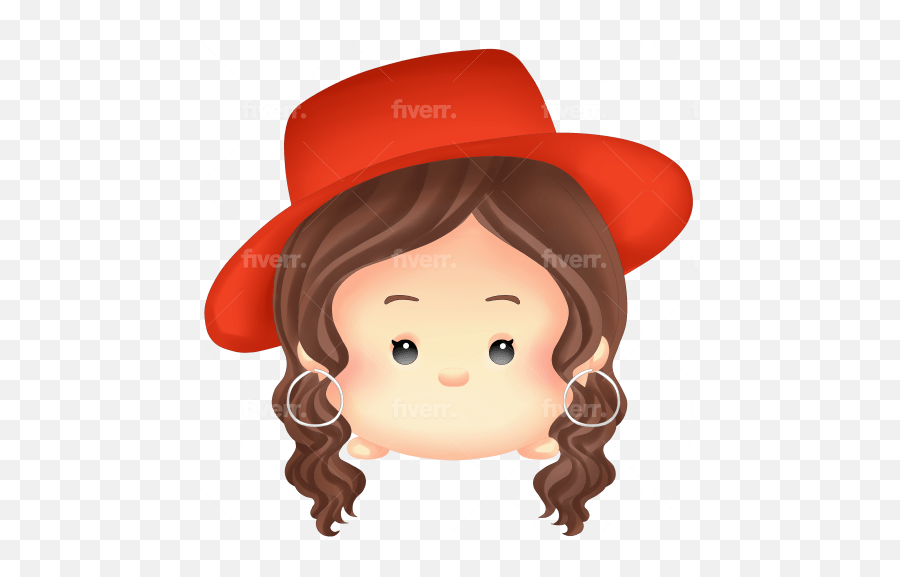 Draw You Or Anything With Disney Tsum - Costume Hat Emoji,Colored Girl Emoji Tsum Tsum