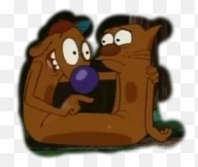 Catdog Sad Sticker By Paige - Fictional Character Emoji,Emotions Meme Art Sad