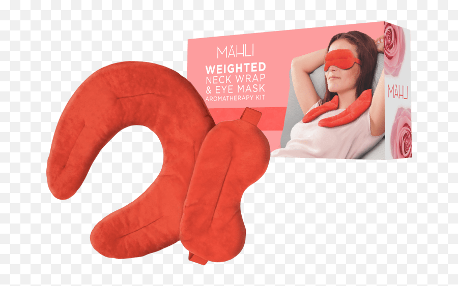 Mahli Weighted Hotcold Neck Wrap And Eye Mask With Aromatherapy - Soft Emoji,Eye Patch Emoji