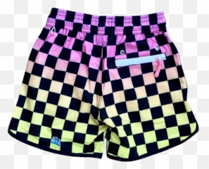 Junk In Your Trunks - Swim Trunks Made From Recycled Bottles Firecracker Long Sleeve Tee Deus Emoji,Flowers By Zoe Emoji Shorts