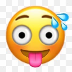 Sweat Awkward Emoji Sticker - Shocked Hand Over Mouth Emoji,Emoticon For Sweat Type