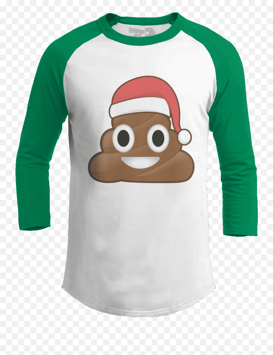 Christmas Poo Emoji American Af - Aaf Nation Yippee Ki Yay Shirt,Santa Hat Emoji