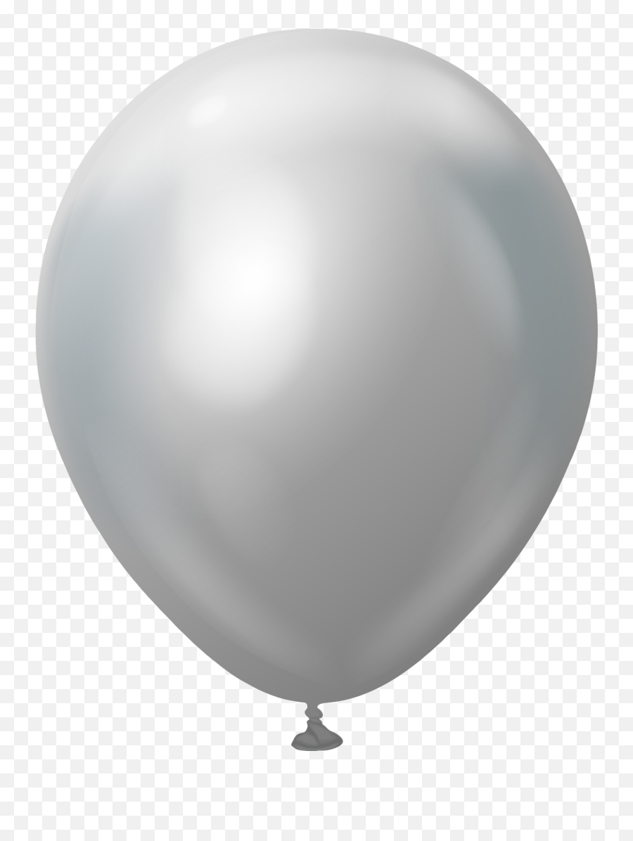 12 Kalisan Latex Balloons Mirror Silver 50 Per Bag - Grey Balloon Emoji,Emoji Panda Dog Good Night