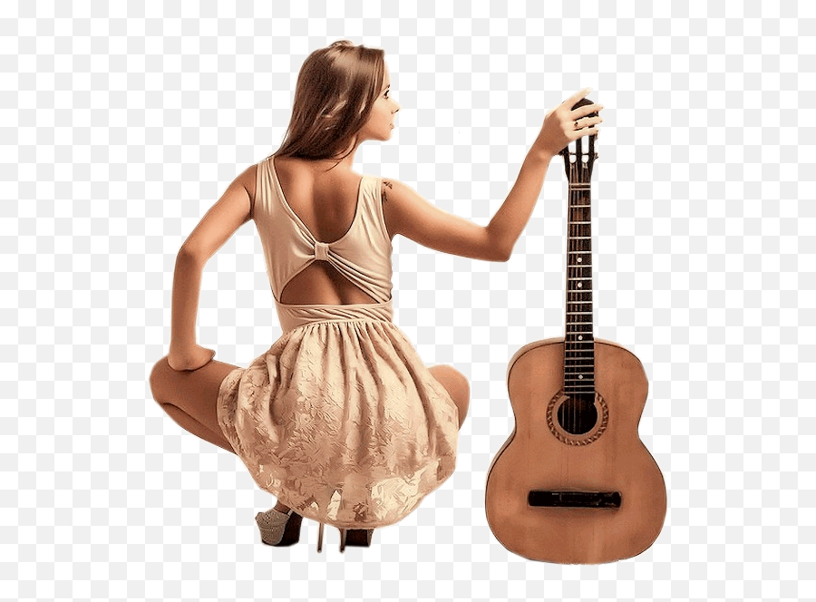 Woman With Guitar Png Official Psds - Woman Guitar Png Emoji,Guitar Emoji Png