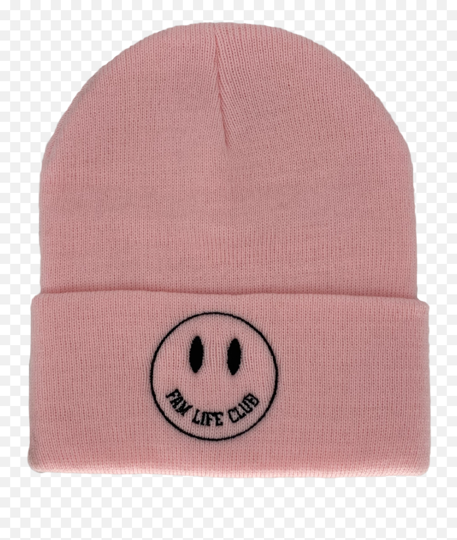 Khsf Fam Life Club Beanie - Pink U2013 Slyfox Threads Emoji,Emoticon With Sweat Drop