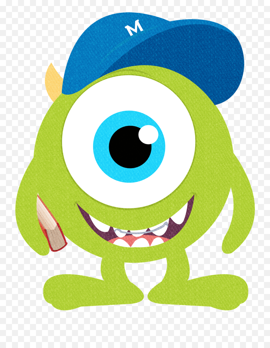 Monsters Clipart Numbers Mike Inc Monster Clipart - Mike Emoji,Mike Wazowski Text Emoticon