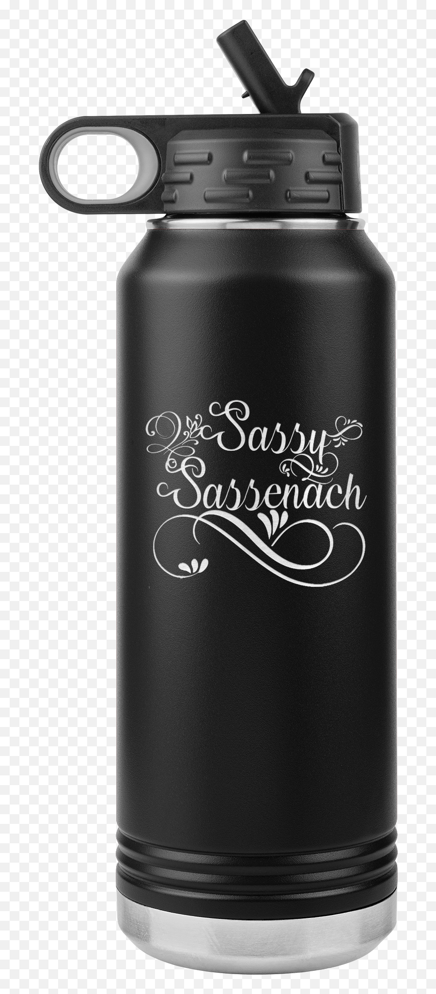 Outlander Gifts Claire Fraser Sassy Sassenach Insulated Water Bottle 32oz Etched Tumbler Emoji,Emojis Cozy Pullover