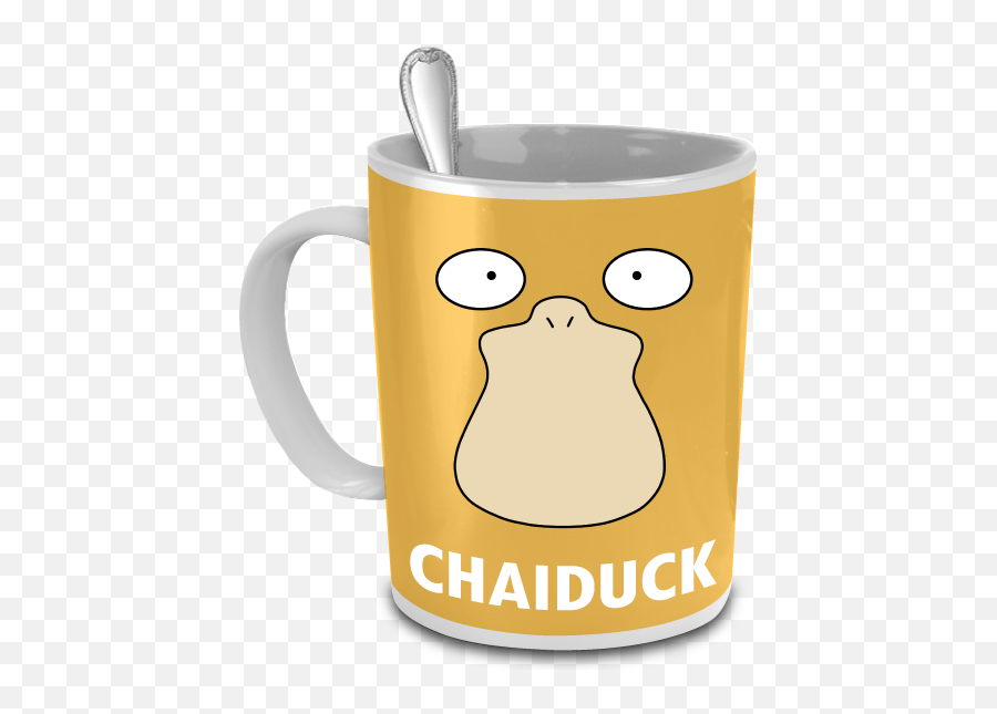 Home Furniture Diy Mugs Coffee Tea - Psyduck Cup Emoji,Emoticon Bedding