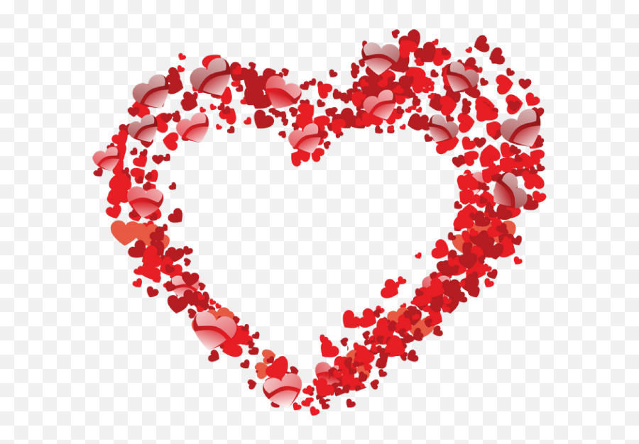 Pink And Red Wedding Hearts Outline Citypng Emoji,Purple Heart Emoji Outline