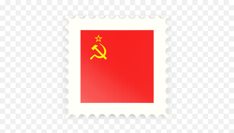 Postage Stamp Icon Illustration Of Flag Of Soviet Union Emoji,Stamp Emoji
