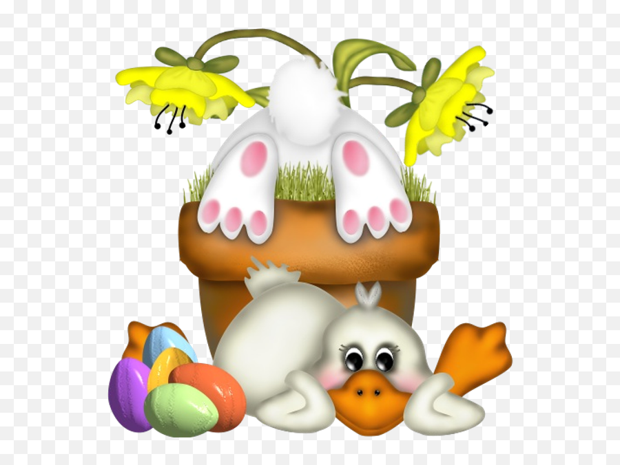 Easter Easter Bunny Easter Egg Flower Water Bird For Easter - Happy Emoji,Easter Bunny Emoticon Free