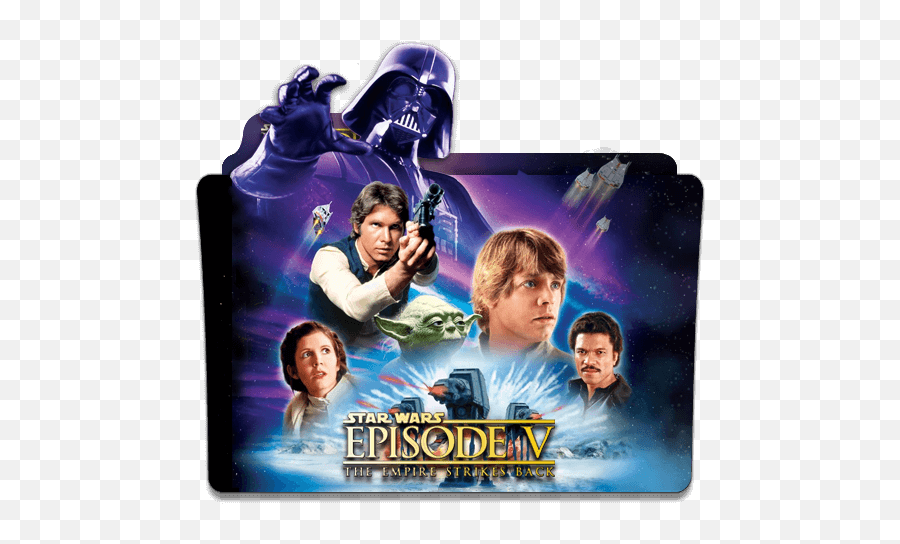 Star Wars The Empire Strikes Back Folder Icon - Designbust Star Wars The Empire Strikes Back Folder Icon Emoji,Darth Vader Emoji