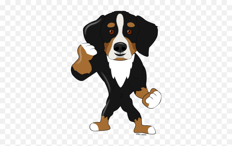 Bernese Mountain Dog Face Clipart - Bernese Mountain Dog Cartoon Drawings Emoji,Dog Face Emoji
