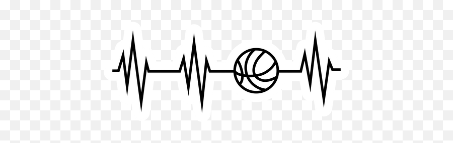 Basketball Pulse Sticker - Sticker Mania Dot Emoji,Pulse Emoji