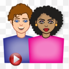 Idiversicons - Idiversicons Curly Emoji,African American Emoji