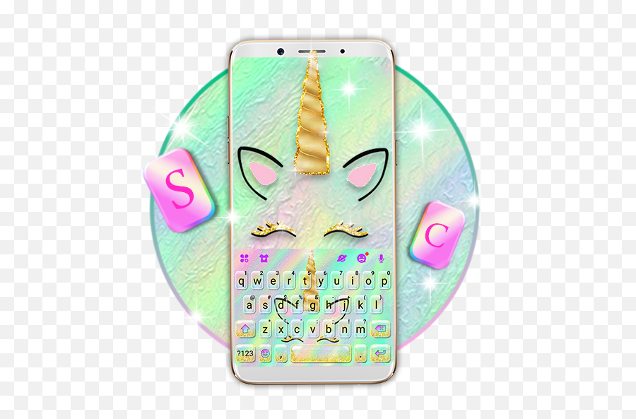 Watercolor Unicorn Keyboard Theme - Google Playko Aplikazioak Emoji,Gaia Emojis