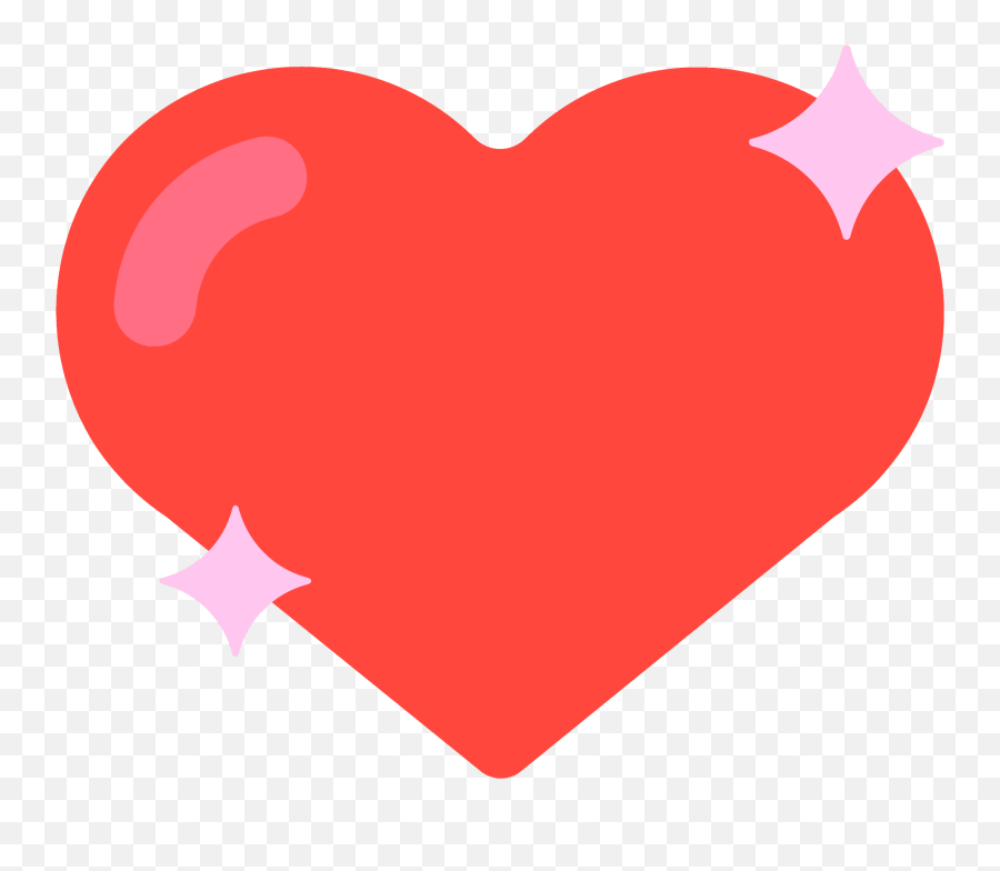 Sparkling Heart Emoji Clipart - Girly,Heart Sparkle Emoji Balloon