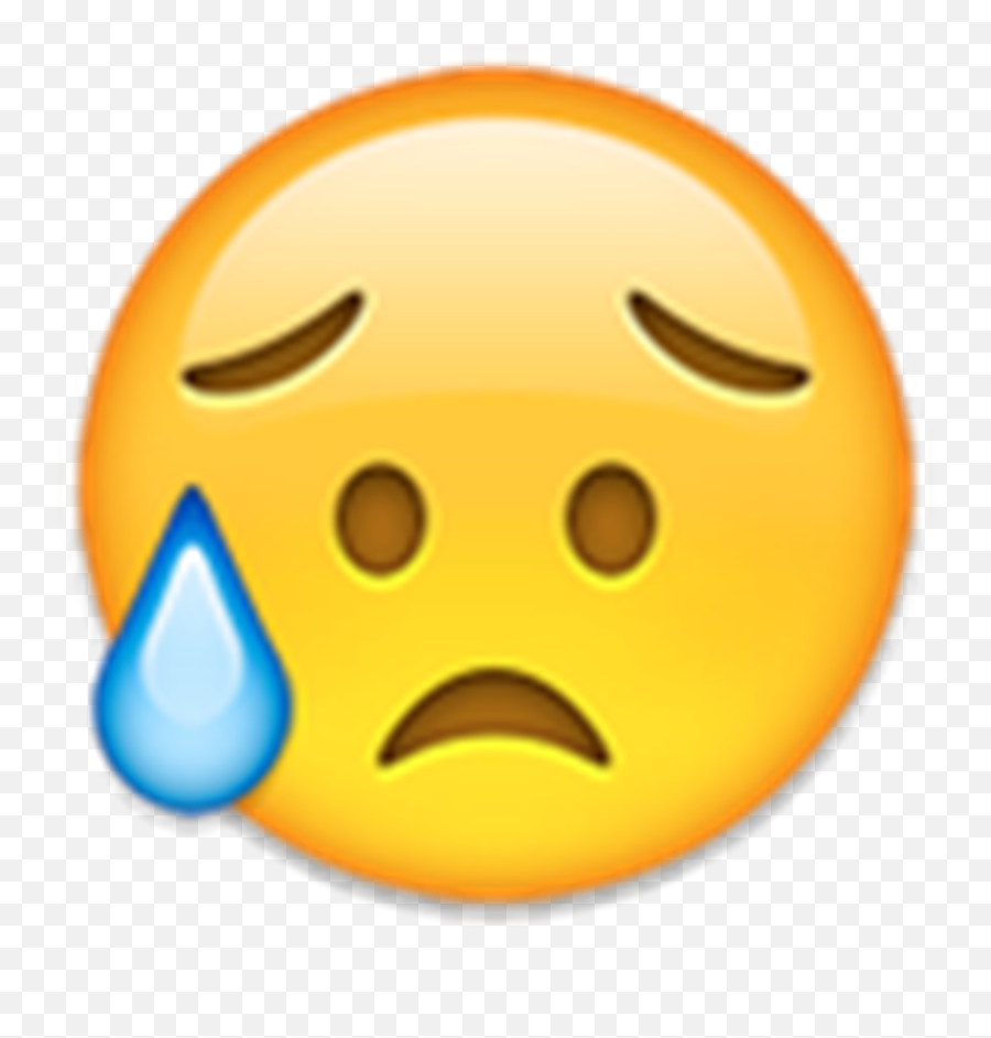 U 1f625 - Sad Face Emoji Transparent 380x380 Png Clipart Transparent Sad Emoji Png,Sad Face Emoji