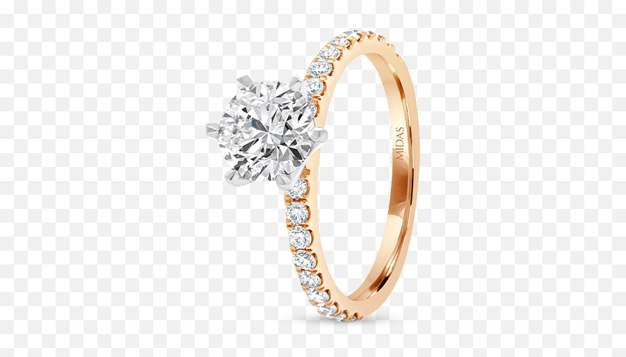 Two - Toned Brilliant Solitaire Engagement Ring Midas Jewellery Wedding Ring Emoji,Man Engagement Ring Woman Emoji