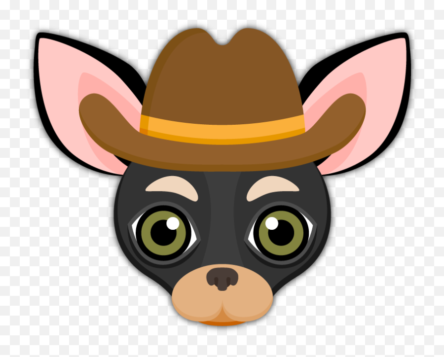 Black Tan Chihuahua Emoji Stickers For Imessage Chihuahuas - Chihuahua Emoji,Cowbow Emoji Black Tan Chihuahua Emoji Stickers For Imessage Chihuahuas - Chihuahua Emoji,Cowbow Emoji