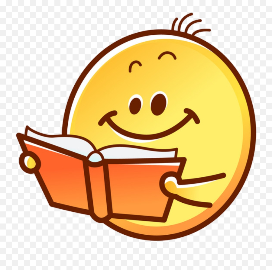 Read Kid Book Sticker - Smiley Books Emoji,Emoji Reading A Book