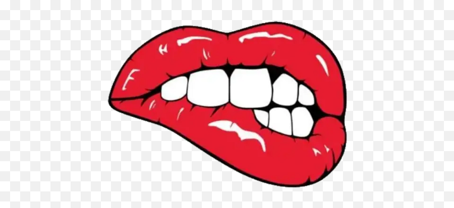 Pop Art Lips - Tongue Lips Pop Art Emoji,Lips With Emotions