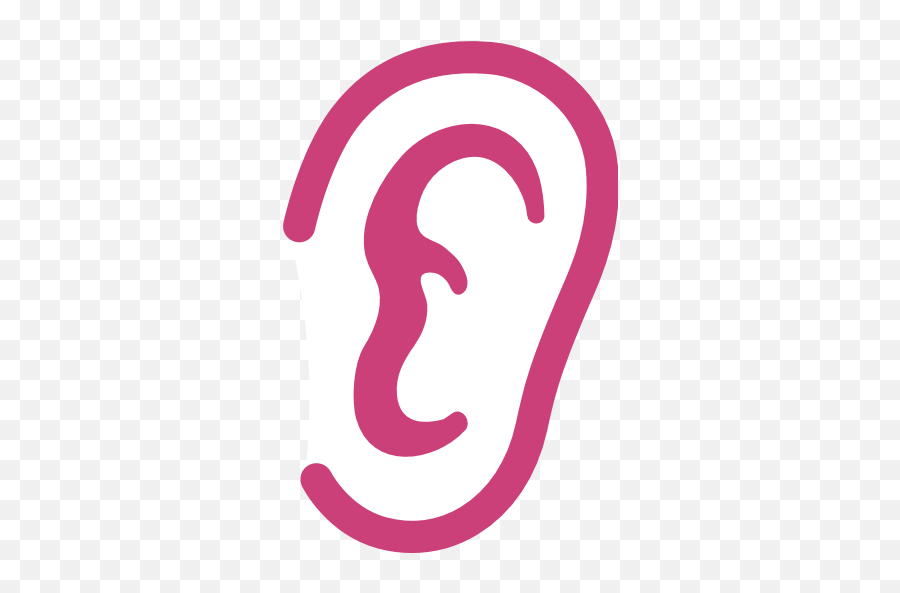 Ear - Red Ear Emoji,Ear Emoji