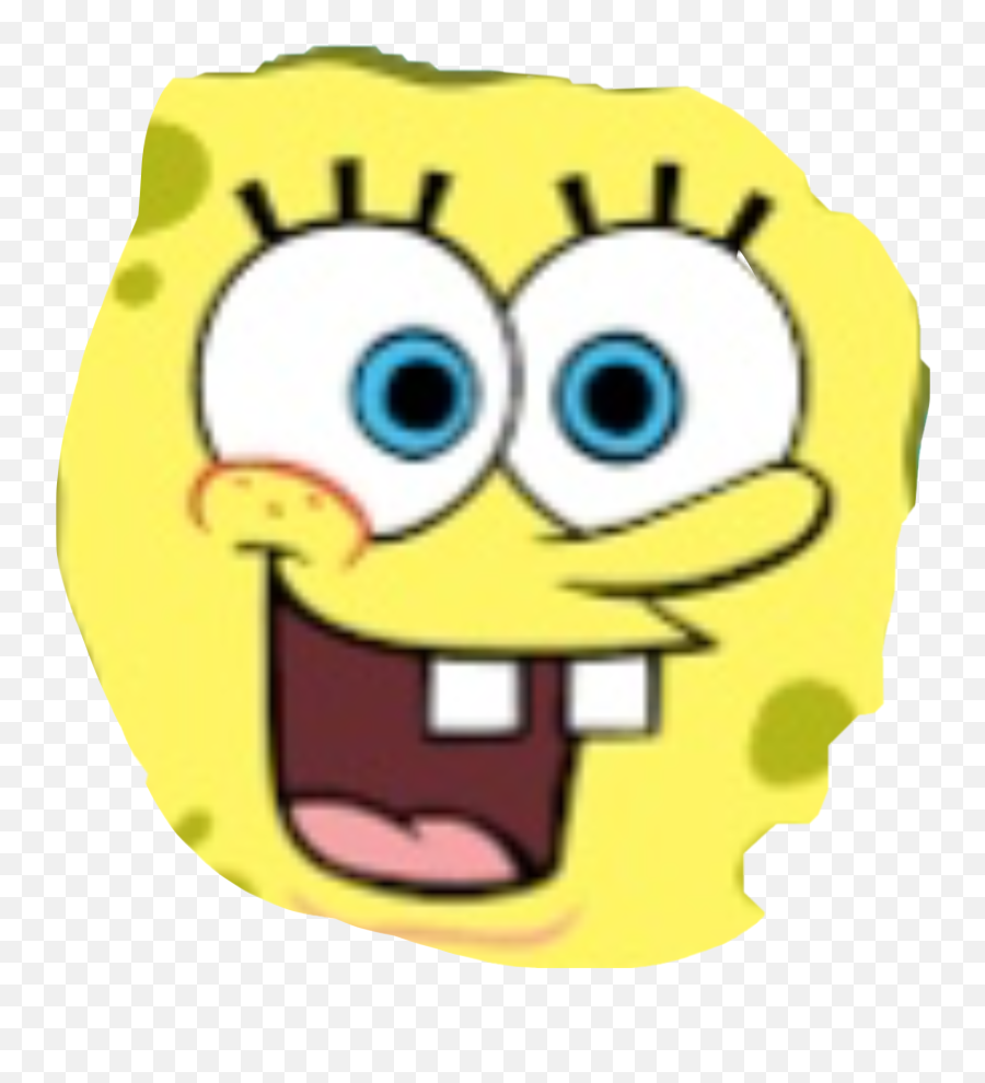 Pornart Sticker - Spongebob Face Close Up Emoji,Oh Yeah Emoji