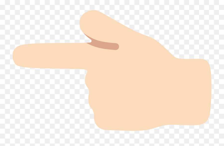 Fileemoji U1f448 1f3fbsvg - Wikimedia Commons Sign Language,Finger Pointing At You Emoji
