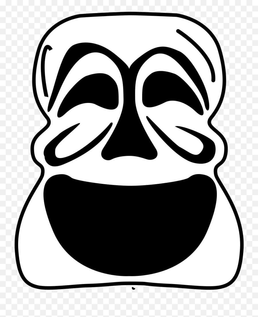 Goalie Mask Simple Outline Png Svg Clip Art For Web - Theatre Mask Sad Clipart Emoji,Crying Emoji Mask