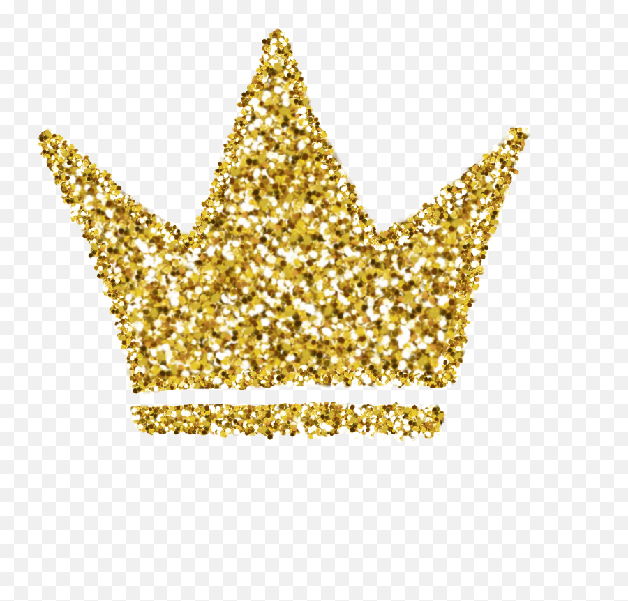 Sparkle Emoji Vector - Gold Crown With Glitter,Bts V As An Emojis